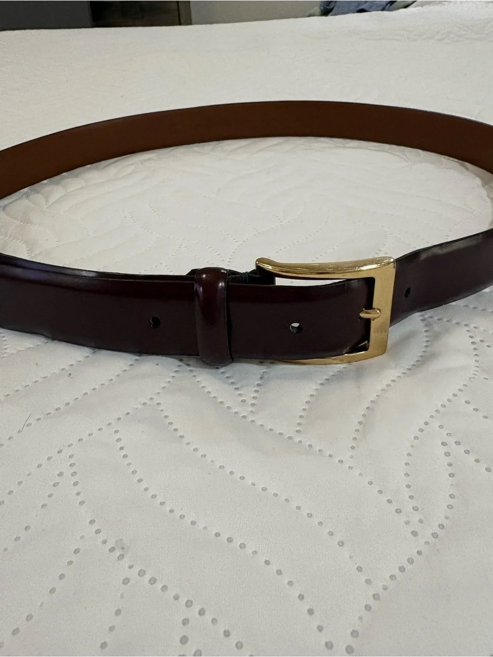 Vintage Cole Haan A1931 Leather Belt | Men’s 40 | Made in USA | Burgundy/Oxblood